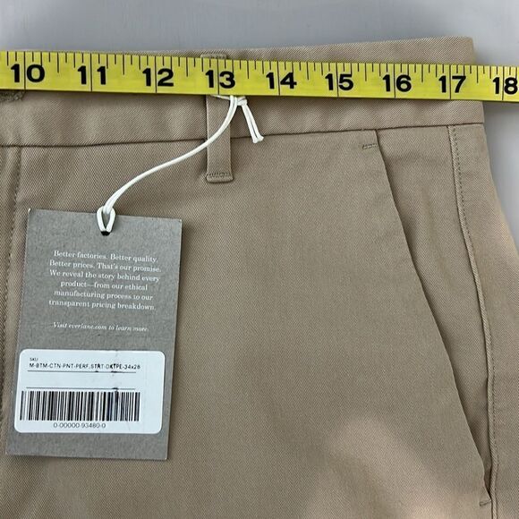 NWT Everlane The Performance Chino | Uniform Straight Fit Abalone Size 34 X 28 - Picture 8 of 11